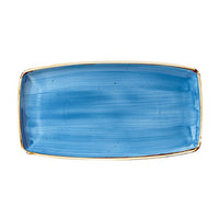 Churchill Stonecast Cornflower Blue Oblong Plate 29.5cm x 15cm | Restaurant Dinnerware