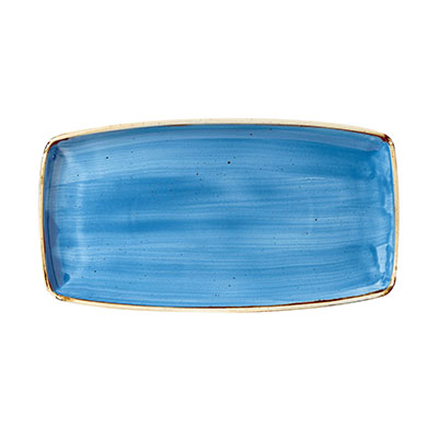 Churchill Stonecast Cornflower Blue Oblong Plate 29.5cm x 15cm | Restaurant Dinnerware