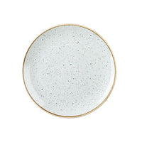 CHURCHILL STONECAST Duck Egg Blue Coupe Plate 16.5cm - Rustic Ceramic Dinnerware