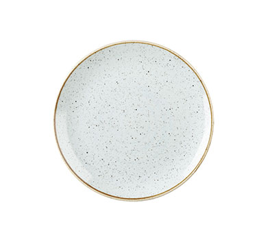 CHURCHILL STONECAST Duck Egg Blue Coupe Plate 16.5cm - Rustic Ceramic Dinnerware
