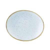 Churchill Stonecast Duck Egg Blue Oval Plate 19.2cm | Ceramic Dinnerware