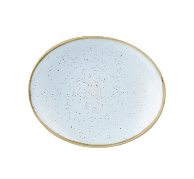 Churchill Stonecast Duck Egg Blue Oval Plate 19.2cm | Ceramic Dinnerware