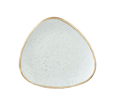 CHURCHILL STONECAST Duck Egg Blue Triangle Plate 31cm - Textured Serving Dish
