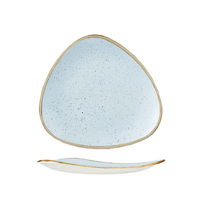 Churchill Stonecast Duck Egg Blue Triangle Plate 19.2cm | Restaurant Tableware
