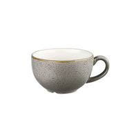 Churchill Stonecast Peppercorn Grey Cappuccino Cup (22.7cl) from Chavda - Close-up View