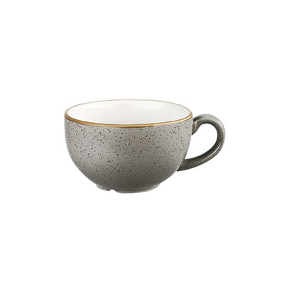 Churchill Stonecast Peppercorn Grey Cappuccino Cup (22.7cl) from Chavda - Close-up View