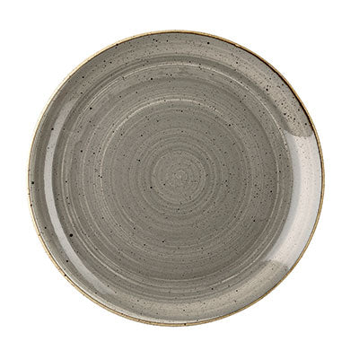 Churchill Stonecast Peppercorn Grey Plate - 28.8cm Coupe - Restaurant/Hotel Tableware