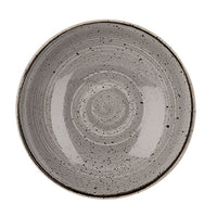 CHURCHILL STONECAST Peppercorn Grey Coupe Bowl, 24.8cm. High-quality grey bowl for professional & home use.