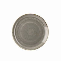 Churchill Stonecast Peppercorn Grey Coupe Plate, 21.7cm | Rustic Restaurant Dinnerware