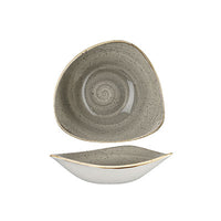 Churchill Stonecast Peppercorn Grey Triangle Bowl 18.5cm - Stylish Grey Serving Bowl