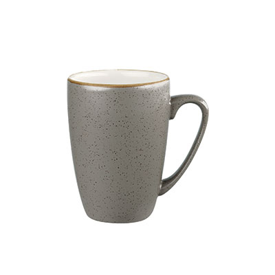 CHURCHILL STONECAST Peppercorn Grey Mug 34cl - Rustic Hand-Painted Coffee Cup