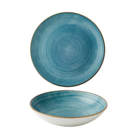 Blue Ceramic Bowl and Plate Set - Elegant Dinnerware - Dining Essentials