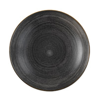 CHURCHILL STONECAST RAW Black Coupe Plate 21.7cm | Chavda.com | Rustic Dinnerware