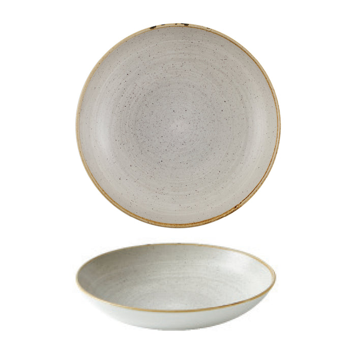 Churchill Stonecast Grey Coupe Bowl - 18.2cm Rustic Restaurant Tableware