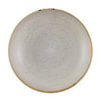 Churchill Stonecast Grey Coupe Plate - 21.7cm - Rustic Dinnerware for Restaurants