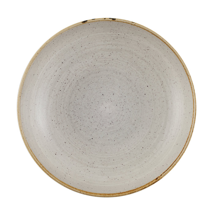 Churchill Stonecast Grey Coupe Plate - 21.7cm - Rustic Dinnerware for Restaurants