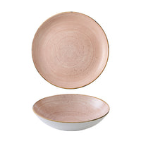 CHURCHILL STONECAST Raw Terracotta Coupe Bowl 18.2cm | Fine Dining Bowl | Chavda.com