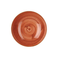 CHURCHILL STONECAST Spiced Orange Coupe Bowl 24.8CM, Orange Bowl, Serving Bowl