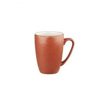Churchill Stonecast Spiced Orange Mug - 34cl Ceramic Coffee/Tea Cup with Handle - Rustic Autumnal Design