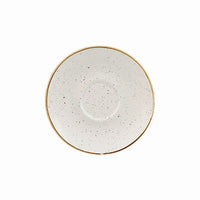 Churchill Stonecast Barley White Saucer 15.6cm - Rustic Charm Plate for Food Presentation