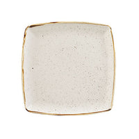 CHURCHILL STONECAST Barley White Square Plate 26.8cm - Rustic Dinnerware