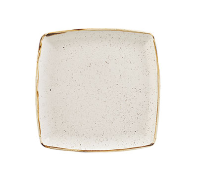 CHURCHILL STONECAST Barley White Square Plate 26.8cm - Rustic Dinnerware