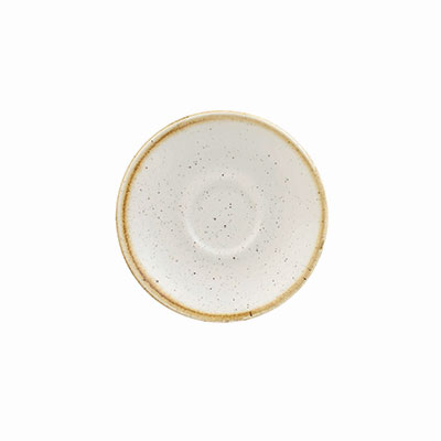 Churchill Stonecast Barley White Saucer 11.8cm | Rustic Plateware | Restaurant Tableware | Ceramic Saucer