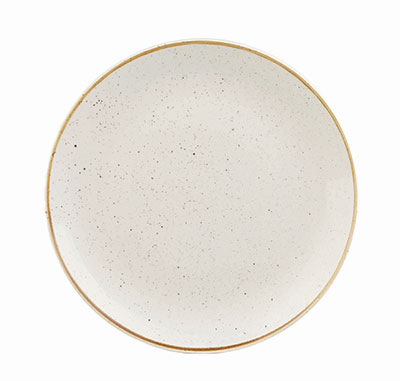 Churchill Stonecast Barley White Coupe Plate 28.8cm | Rustic Dinnerware
