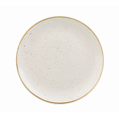 Churchill Stonecast Barley White Coupe Plate 21.7cm | Rustic Dinnerware
