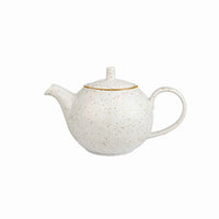 Stonecast Teapot Barley White - Chavda 42.6CL - Churchill Teapot