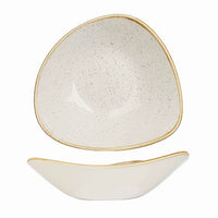 CHURCHILL STONECAST Barley White Triangle Bowl 18.5cm - Restaurant Tableware - (12 Pack) - Chavda.com