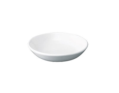 Churchill Whiteware Butter Pad, White, 10cm (24) - Restaurant Tableware, Sauce Dish, Catering