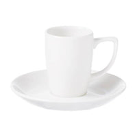 CHURCHILL ULTIMO White Coupe Saucer - 12cm - High Quality Ceramic Dinnerware | chavda.com