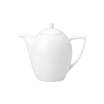 Churchill Ultimo White Beverage Pot with Lid, 43cl | Modern White Teapot | Elegant Tea Server