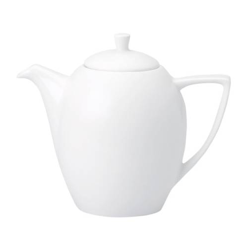 Churchill Ultimo White Beverage Pot with Lid | 85cl Teapot | Chavda.com