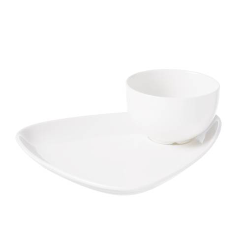 Churchill X Squared White Profile Sauce Dish 6cl - Restaurant Catering Sauce Holder