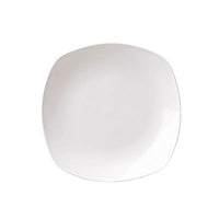 Churchill X Squared White Plate 22cm - Super Vitrified Square Dinnerware, Hotel Restaurant Tableware