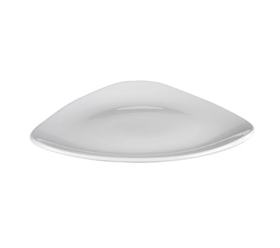 CHURCHILL Lotus - White - Triangle Plate - 23Cm (12) - CC-WH-TR9.1