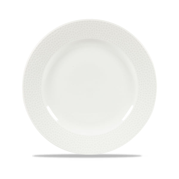 CHURCHILL Isla - White - Footed Plate - 23.4Cm (12) - CC-WHIS-IF9.1