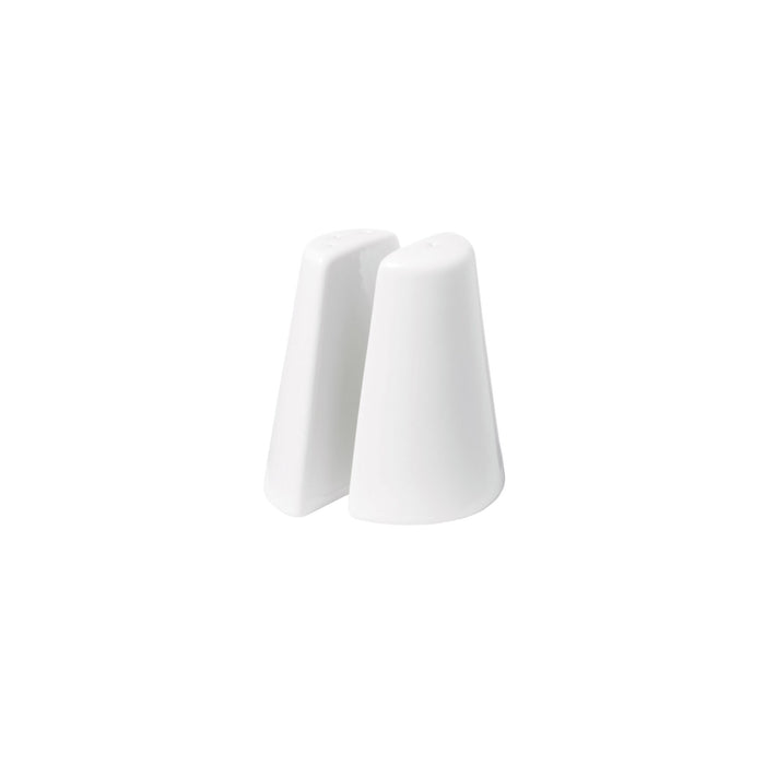 Churchill Voyager White Odyssey Salt Shaker Set - 9cm, Pack of 6 - Restaurant Tabletop Essential