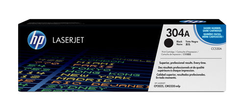 HP 304A Color LaserJet CP2025 Black Print Toner Cartridge-CC530A
