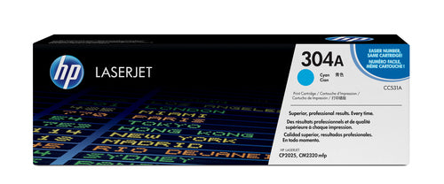 HP 304A Color LaserJet CP2025 Cyan Print Toner Cartridge-CC531A