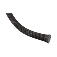 1M CLEAN CUT BRAID 12.7MM BLACK W WHITE(CCF0.50TB) - NET-SOCK-CCF0.50TB