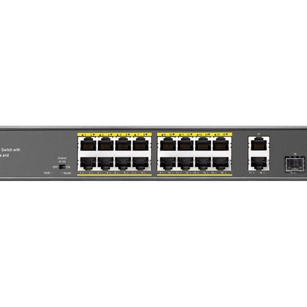 Cudy 16 Port Gigabit PoE 180W 2 Gigabit 2SFP Switch | GS1018PS2