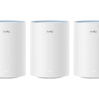 Cudy Dual Band WiFi 5 1200Mbps Fast Ethernet Mesh 3 Pack | M1200 (3-Pack)