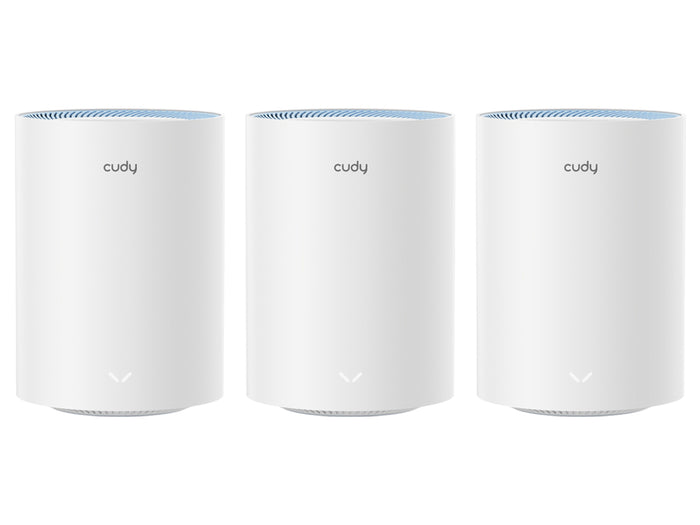Cudy Dual Band WiFi 5 1200Mbps Fast Ethernet Mesh 3 Pack | M1200 (3-Pack)