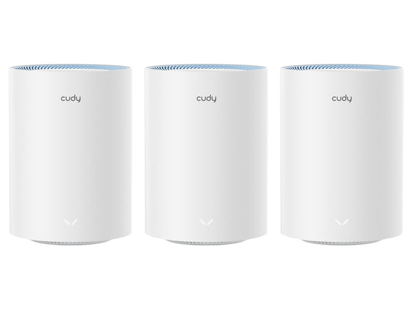 Cudy Dual Band WiFi 5 1200Mbps Fast Ethernet Mesh 3 Pack | M1200 (3-Pack)