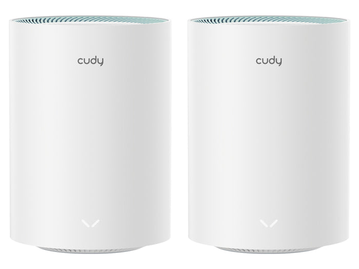 Cudy M1300 Dual Band WiFi 5 Mesh Router 2-Pack | High-Speed Wireless Internet System for Home & Office | Gigabit Ethernet | Complete Coverage