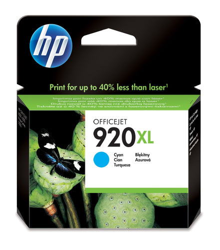 HP 920XL Cyan OfficeJet Ink Cartridge-CD972AE