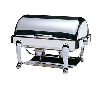TIGER Chafing Dish Euri Rectangular Roll Top 18/10 S/Steel 667Mm X 488Mm X 452Mm 8Lt - CDE0008